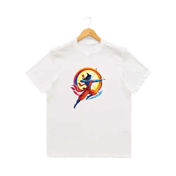 Womens_Graphic_Print_Round_Neck_T-Shirt_-_Jai_Shree_Ram_(170_Gsm_Single_Jersey)