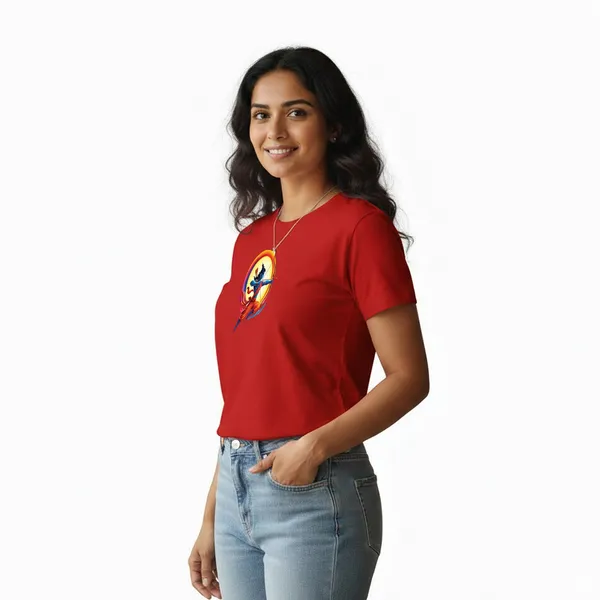 Womens_Graphic_Print_Round_Neck_T-Shirt_-_Jai_Shree_Ram_(170_Gsm_Single_Jersey)