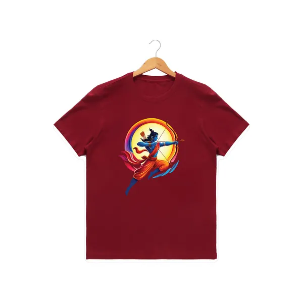 Mens_Graphic_Print_Round_Neck_T-Shirt_-_Jai_Shree_Ram_(170_Gsm_Single_Jersey)