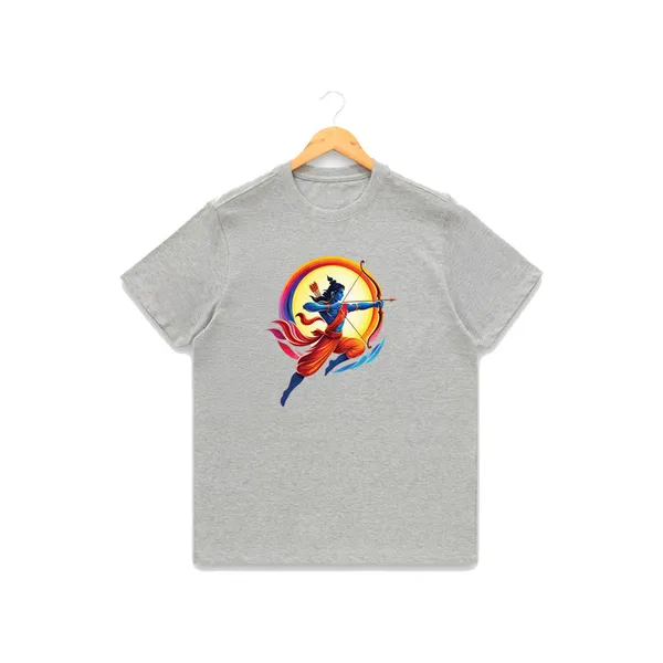 Womens_Graphic_Print_Round_Neck_T-Shirt_-_Jai_Shree_Ram_(170_Gsm_Single_Jersey)
