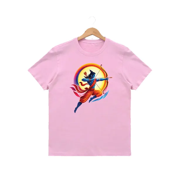 Womens_Graphic_Print_Round_Neck_T-Shirt_-_Jai_Shree_Ram_(170_Gsm_Single_Jersey)