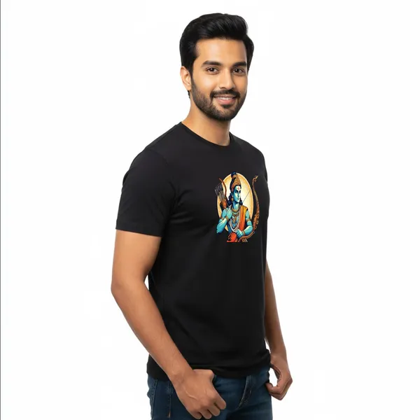 Mens_Graphic_Print_Round_Neck_T-Shirt_-_Jai_Shree_Ram_(170_Gsm_Single_Jersey)