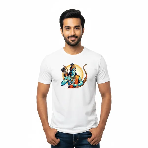 Mens_Graphic_Print_Round_Neck_T-Shirt_-_Jai_Shree_Ram_(170_Gsm_Single_Jersey)