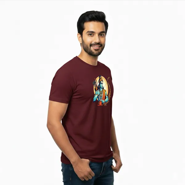 Mens_Graphic_Print_Round_Neck_T-Shirt_-_Jai_Shree_Ram_(170_Gsm_Single_Jersey)