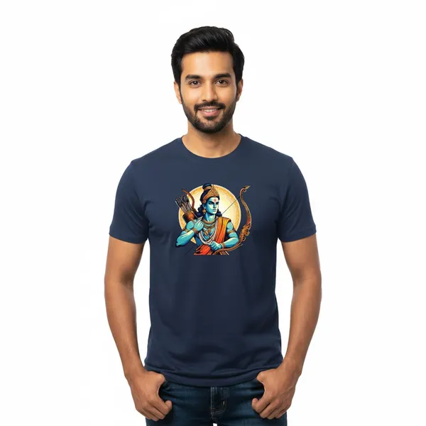 Mens_Graphic_Print_Round_Neck_T-Shirt_-_Jai_Shree_Ram_(170_Gsm_Single_Jersey)
