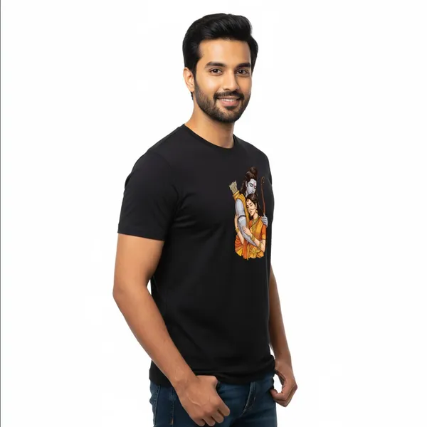 Mens_Graphic_Print_Round_Neck_T-Shirt_-_Jai_Shree_Ram_(170_Gsm_Single_Jersey)
