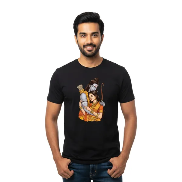 Mens_Graphic_Print_Round_Neck_T-Shirt_-_Jai_Shree_Ram_(170_Gsm_Single_Jersey)