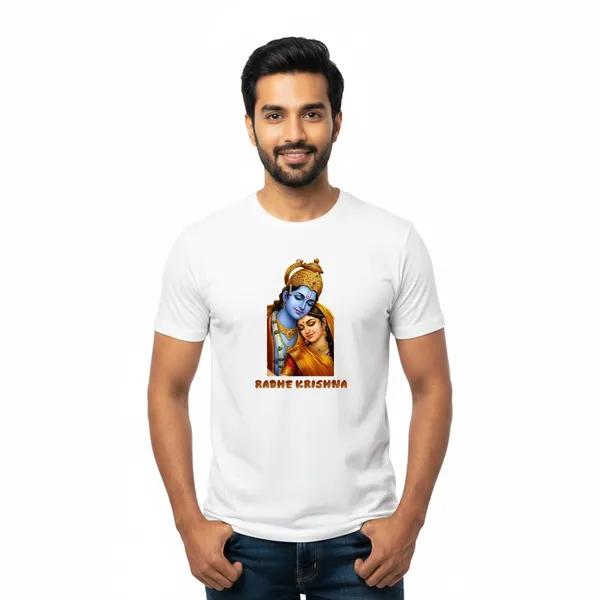 Mens_Graphic_Print_Round_Neck_T-Shirt_-_Krishna_(170_Gsm_Single_Jersey)