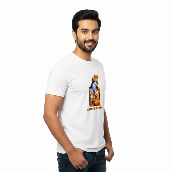Mens_Graphic_Print_Round_Neck_T-Shirt_-_Krishna_(170_Gsm_Single_Jersey)
