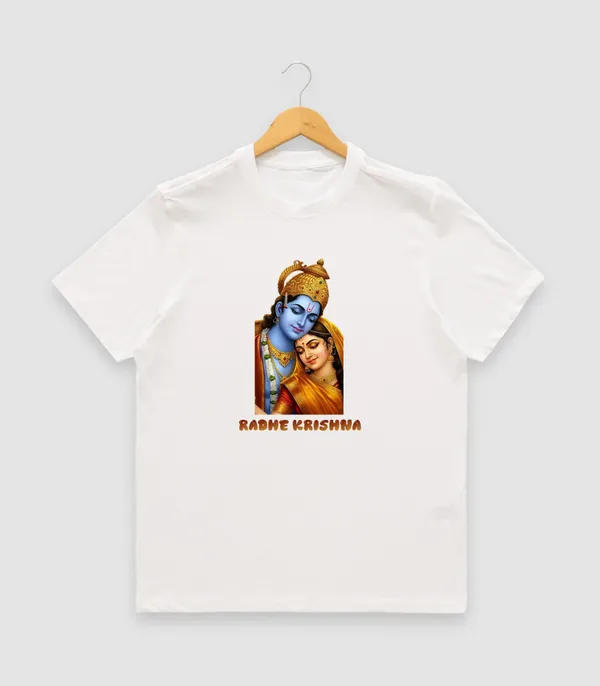 Mens_Graphic_Print_Round_Neck_T-Shirt_-_Krishna_(170_Gsm_Single_Jersey)
