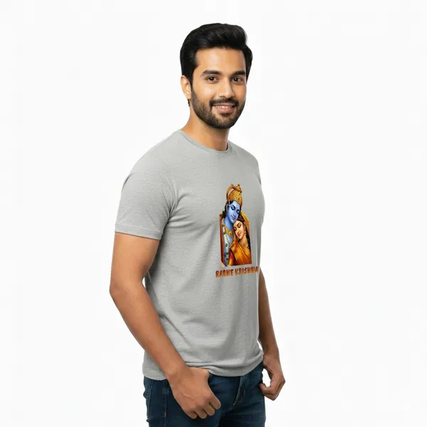 Mens_Graphic_Print_Round_Neck_T-Shirt_-_Krishna_(170_Gsm_Single_Jersey)