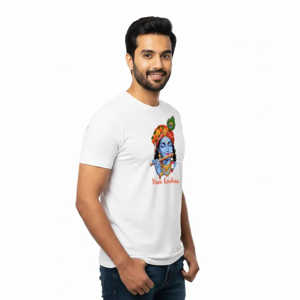 Mens_Graphic_Print_Round_Neck_T-Shirt_-_Krishna_(170_Gsm_Single_Jersey)