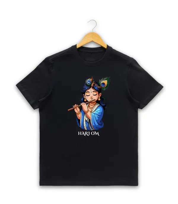 Mens_Graphic_Print_Round_Neck_T-Shirt_-_Krishna_(170_Gsm_Single_Jersey)