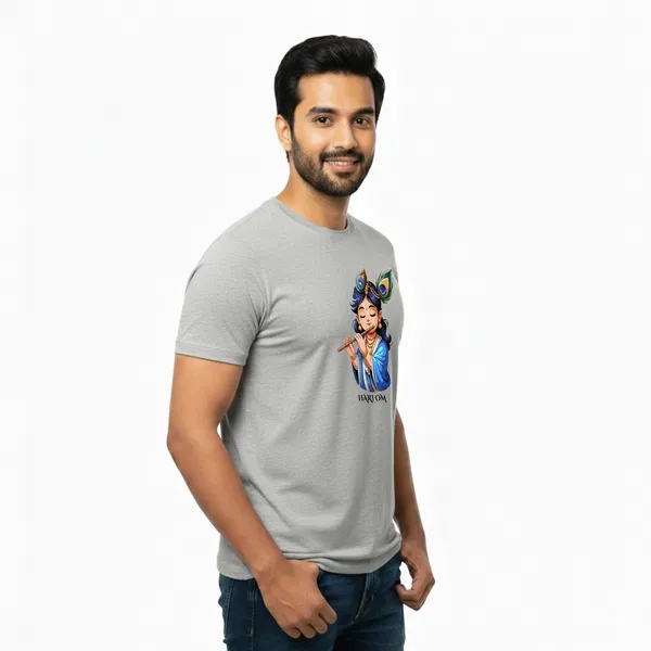 Mens_Graphic_Print_Round_Neck_T-Shirt_-_Krishna_(170_Gsm_Single_Jersey)