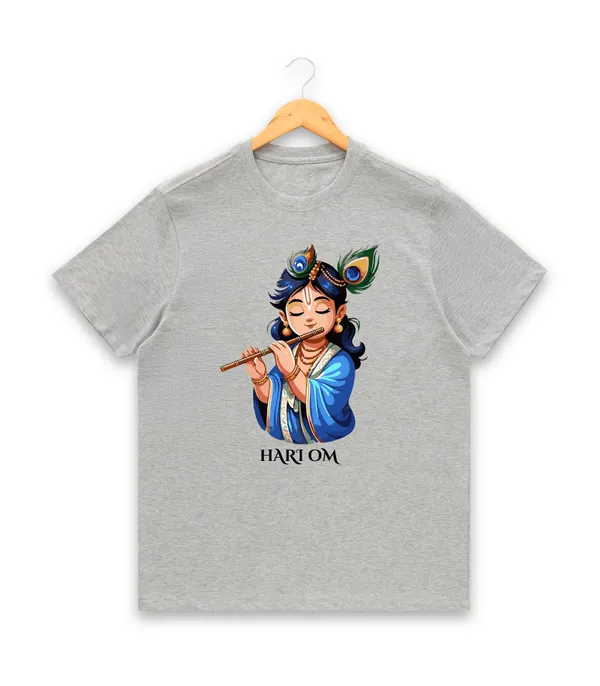 Mens_Graphic_Print_Round_Neck_T-Shirt_-_Krishna_(170_Gsm_Single_Jersey)