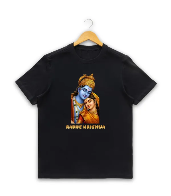 Mens_Graphic_Print_Round_Neck_T-Shirt_-_Krishna_(170_Gsm_Single_Jersey)