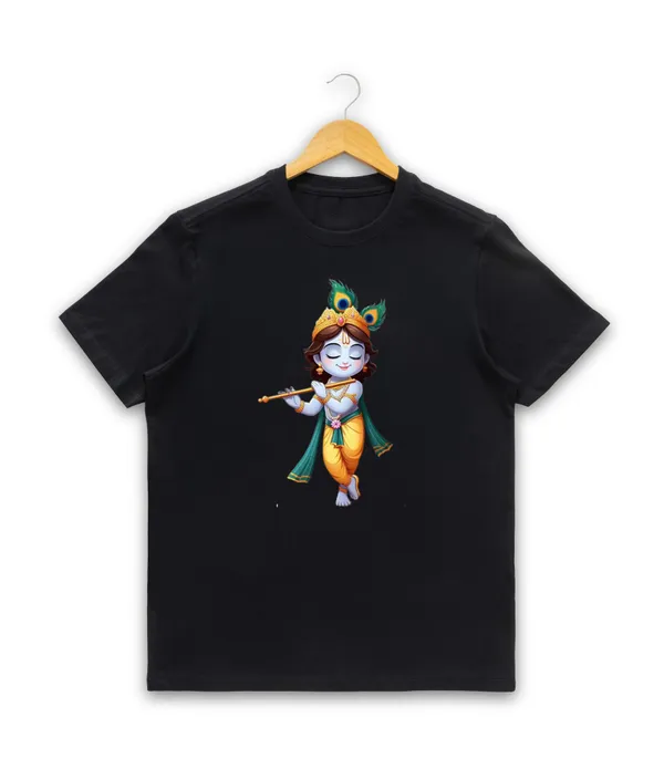 Mens_Graphic_Print_Round_Neck_T-Shirt_-_Krishna_(170_Gsm_Single_Jersey)
