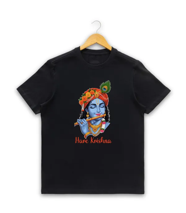 Mens_Graphic_Print_Round_Neck_T-Shirt_-_Krishna_(170_Gsm_Single_Jersey)