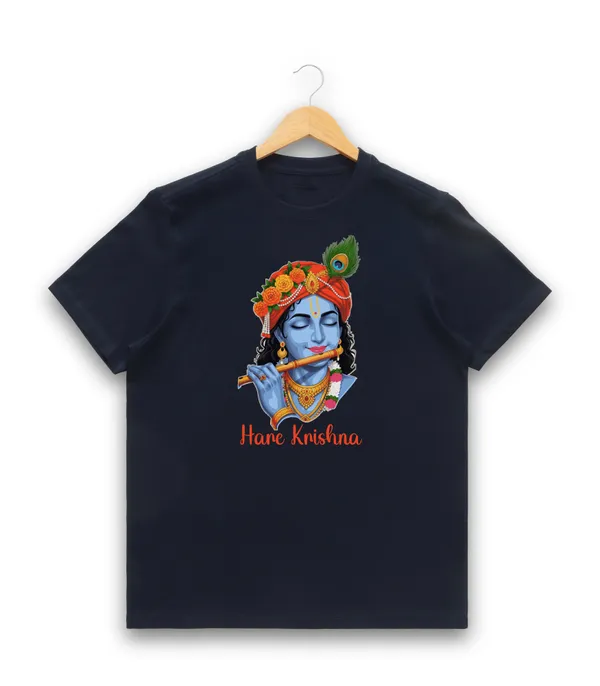 Mens_Graphic_Print_Round_Neck_T-Shirt_-_Krishna_(170_Gsm_Single_Jersey)
