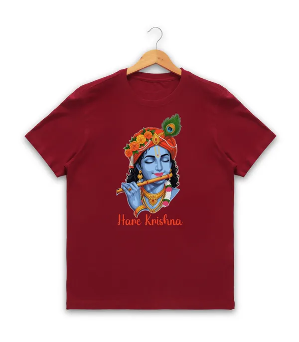 Mens_Graphic_Print_Round_Neck_T-Shirt_-_Krishna_(170_Gsm_Single_Jersey)