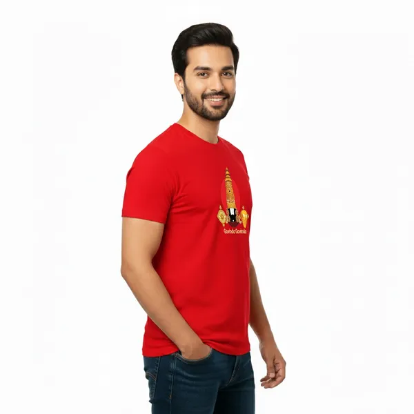 Mens_Graphic_Print_Round_Neck_T-Shirt_-_Tirupathi_Balaji_(170_Gsm_Single_Jersey)