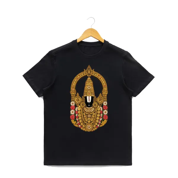 Mens_Graphic_Print_Round_Neck_T-Shirt_-_Tirupathi_Balaji_(170_Gsm_Single_Jersey)