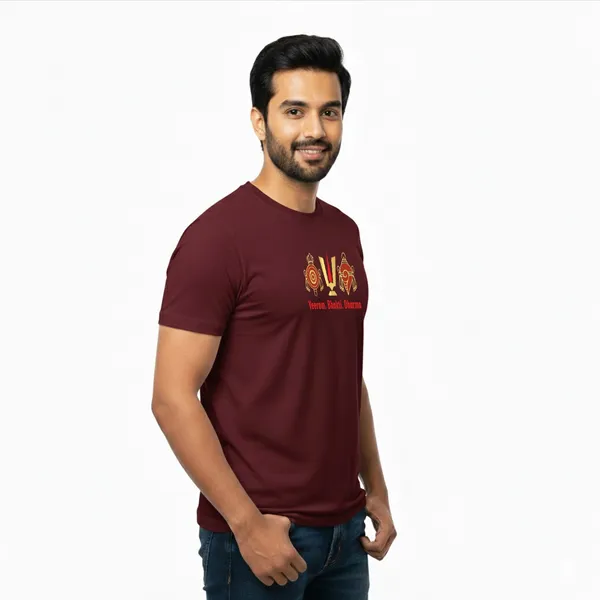 Mens_Graphic_Print_Round_Neck_T-Shirt_-_Tirupathi_Balaji_(170_Gsm_Single_Jersey)