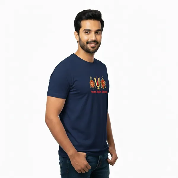 Mens_Graphic_Print_Round_Neck_T-Shirt_-_Tirupathi_Balaji_(170_Gsm_Single_Jersey)