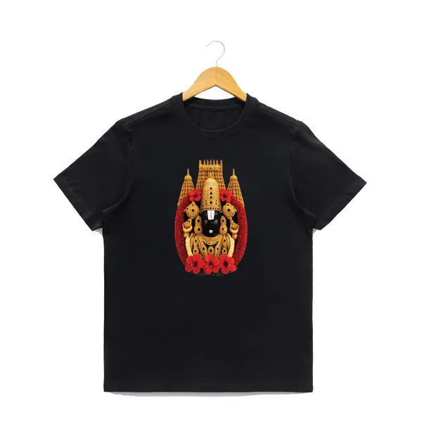 Mens_Graphic_Print_Round_Neck_T-Shirt_-_Tirupathi_Balaji_(170_Gsm_Single_Jersey)
