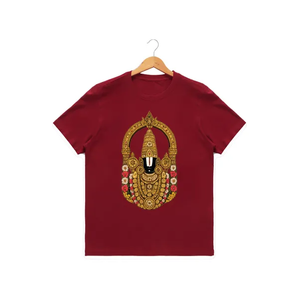 Mens_Graphic_Print_Round_Neck_T-Shirt_-_Tirupathi_Balaji_(170_Gsm_Single_Jersey)