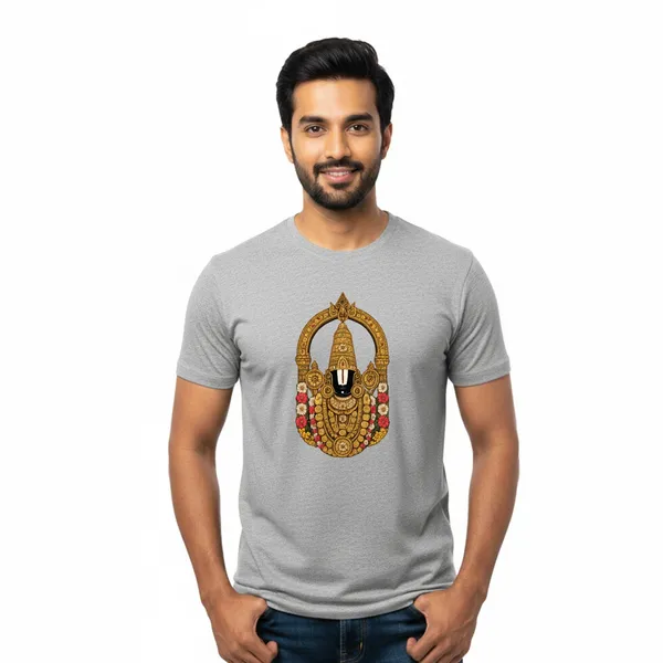 Mens_Graphic_Print_Round_Neck_T-Shirt_-_Tirupathi_Balaji_(170_Gsm_Single_Jersey)