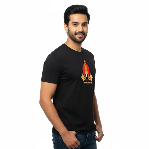 Mens_Graphic_Print_Round_Neck_T-Shirt_-_Tirupathi_Balaji_(170_Gsm_Single_Jersey)