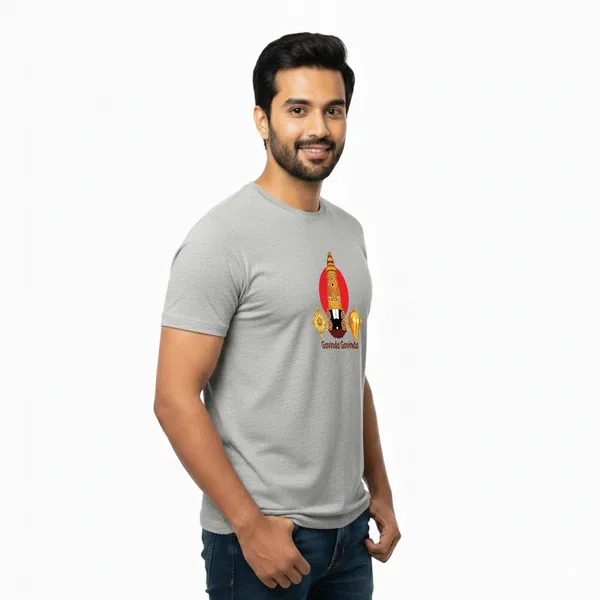 Mens_Graphic_Print_Round_Neck_T-Shirt_-_Tirupathi_Balaji_(170_Gsm_Single_Jersey)