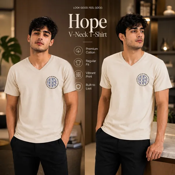 Mens_Graphic_Print_V_-_Neck_T-Shirt_-_190Gsm