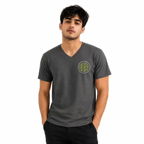 Mens_Graphic_Print_V_-_Neck_T-Shirt_-_190Gsm