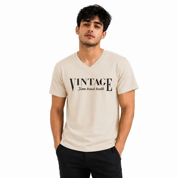Mens_Graphic_Print_V_-_Neck_T-Shirt_-_190Gsm