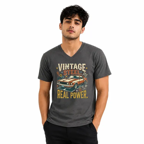 Mens_Graphic_Print_V_-_Neck_T-Shirt_-_190Gsm