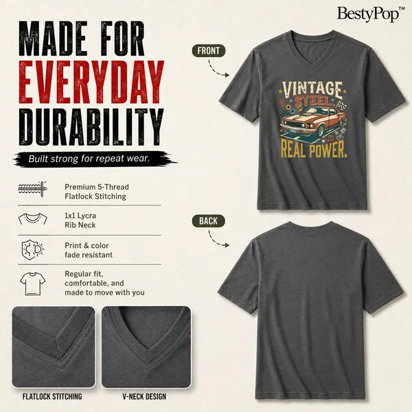 Mens_Graphic_Print_V_-_Neck_T-Shirt_-_190Gsm