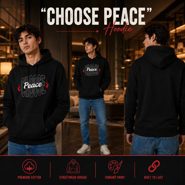 Mens_Graphic_Print_Hoodie_-_Choose_Peace_(320_Gsm)