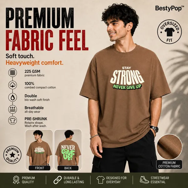 Mens_Oversized_T-Shirt_-_Never_Give_Up_(225_Gsm_Heavyweight_Fabric)