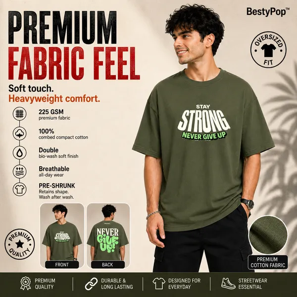 Mens_Oversized_T-Shirt_-_Never_Give_Up_(225_Gsm_Heavyweight_Fabric)