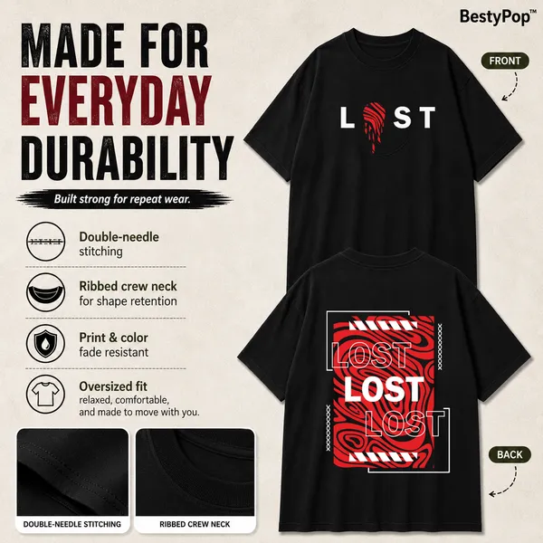Mens_Oversized_T-Shirt_-_Lost_(225_Gsm_Heavyweight_Fabric)