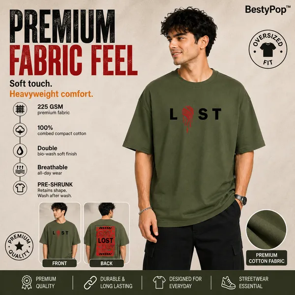 Mens_Oversized_T-Shirt_-_Lost_(225_Gsm_Heavyweight_Fabric)