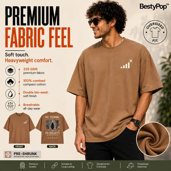 Mens_Oversized_T-Shirt_-_No_Signal_(225_Gsm_Heavyweight_Fabric)