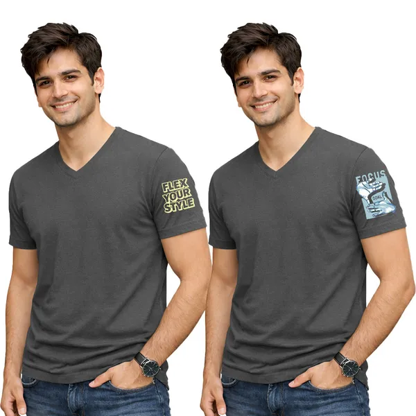 Mens_Plain_V_-_Neck_T-Shirt_-_Customize