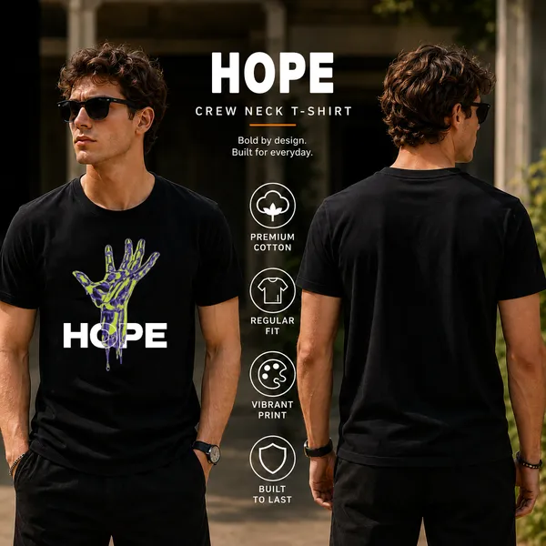 Mens_Crew_Neck_T-Shirt_-_Hope_(170_Gsm_Single_Jersey)
