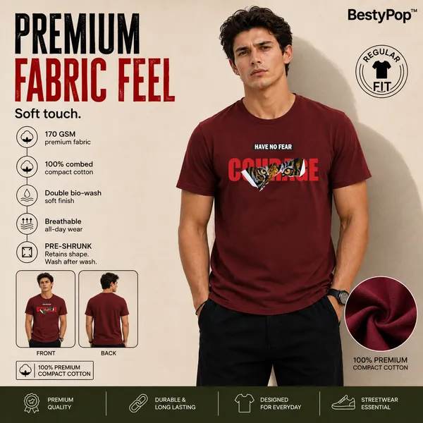 Mens_Crew_Neck_T-Shirt_-_Courage_(170_Gsm_Single_Jersey)