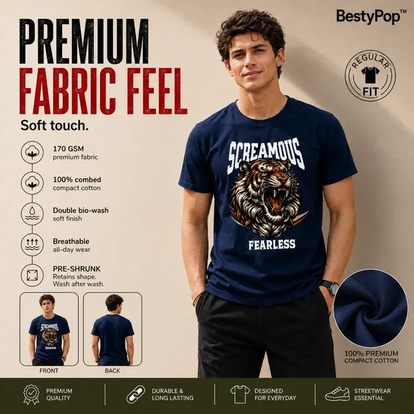 Mens_Crew_Neck_T-Shirt_-_Fearless_(170_Gsm_Single_Jersey)