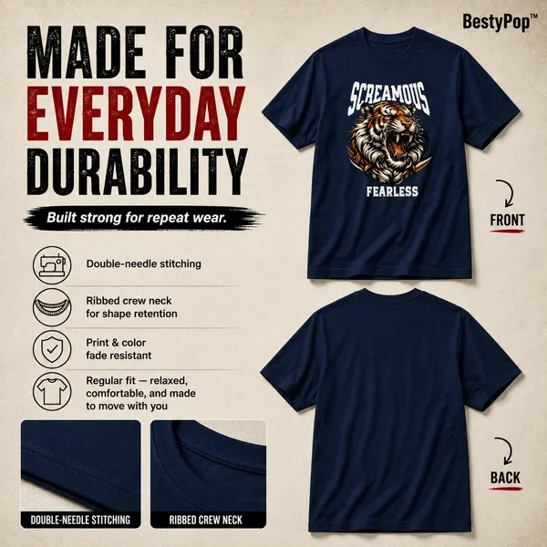 Mens_Crew_Neck_T-Shirt_-_Fearless_(170_Gsm_Single_Jersey)