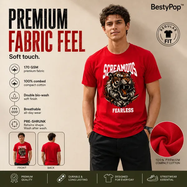 Mens_Crew_Neck_T-Shirt_-_Fearless_(170_Gsm_Single_Jersey)